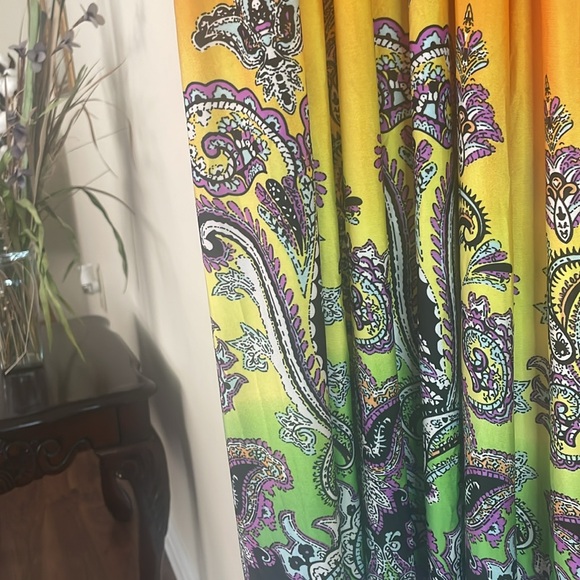 Orange Hobo Style Sun Dress - Picture 4 of 6